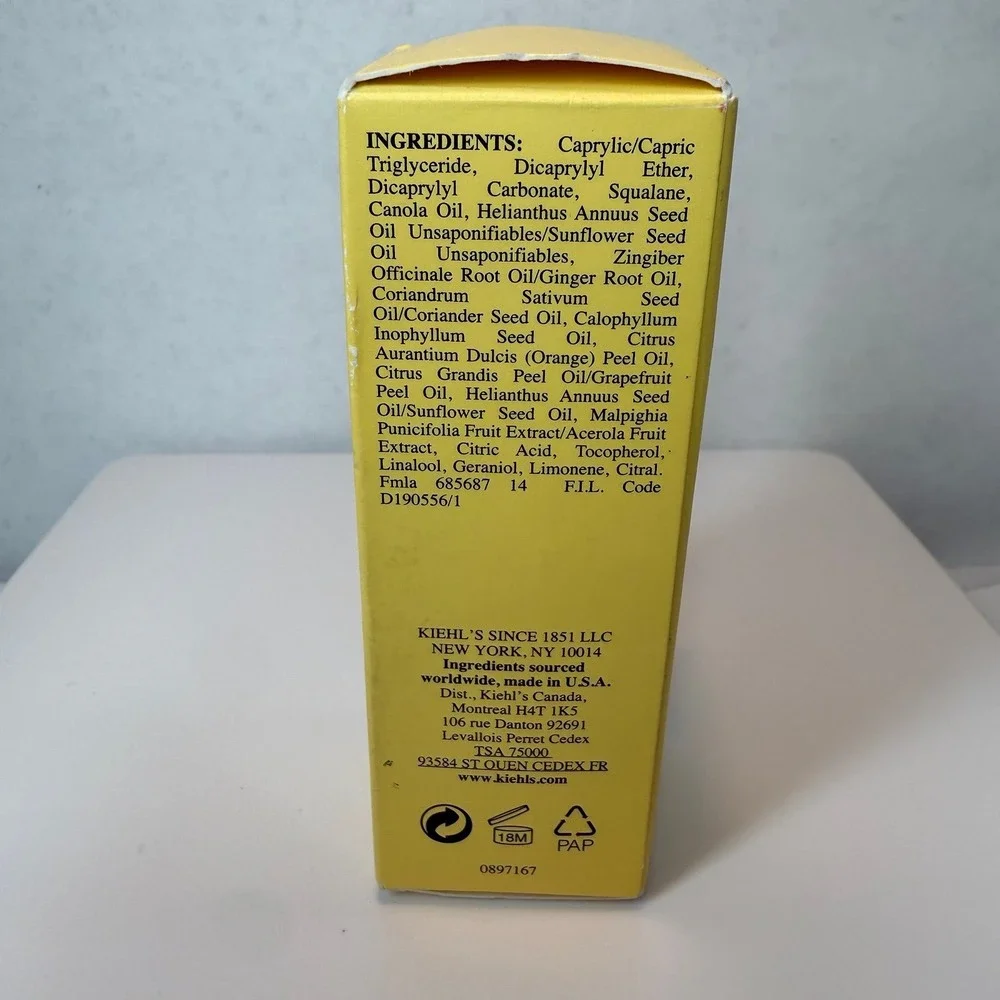 NEW Kiehl's Daily Reviving Concentrate 1.0 oz 30ml Face Oil NIOB Discontinued